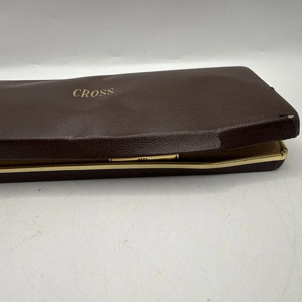 Cross Vintage 10K Gold Filled Pen & Pencil Set w/original Case & Paperwork